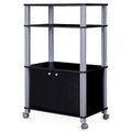 Rolling Kitchen Baker Rack Microwave Oven Stand Utility Shelf w Wheels