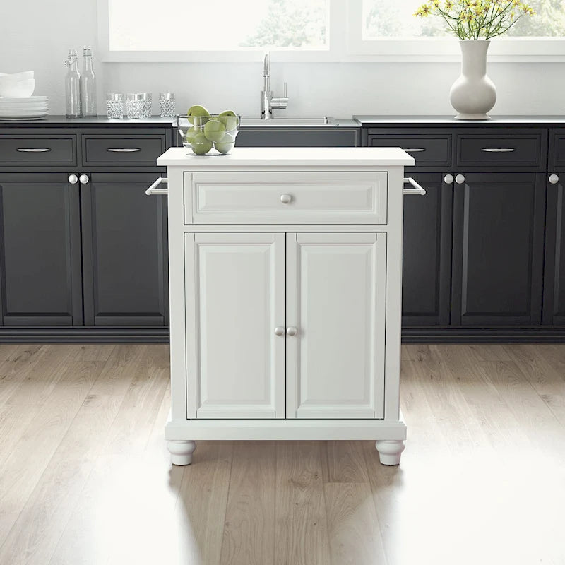 Granite Top Portable Kitchen Island/Cart - 31W x 18D x 35H