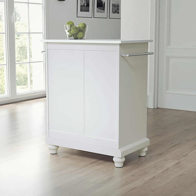 Granite Top Portable Kitchen Island/Cart - 31W x 18D x 35H