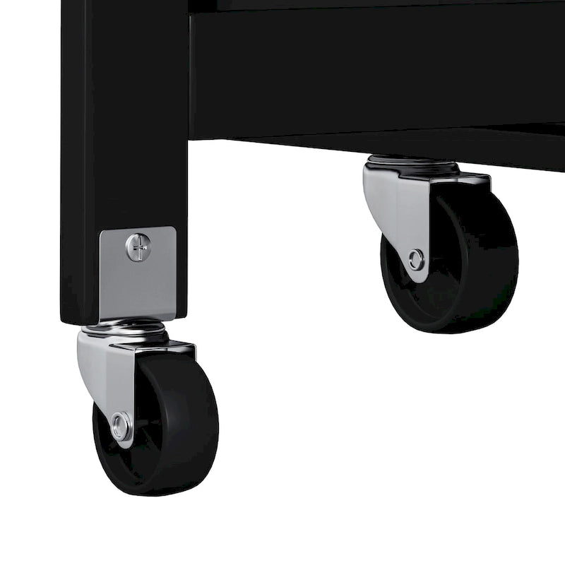 Kitchen Island Cart with Spice Rack, Towel Holder and Wine Rack on Wheels