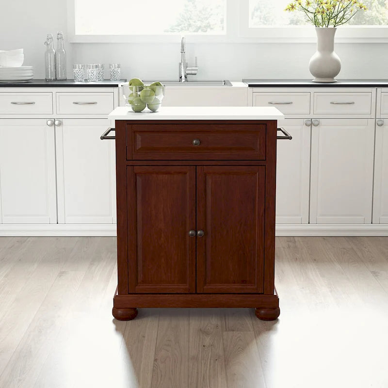 Crosley Alexandria Granite Top Portable Kitchen Island/Cart - 31W x 18D x 35.5H