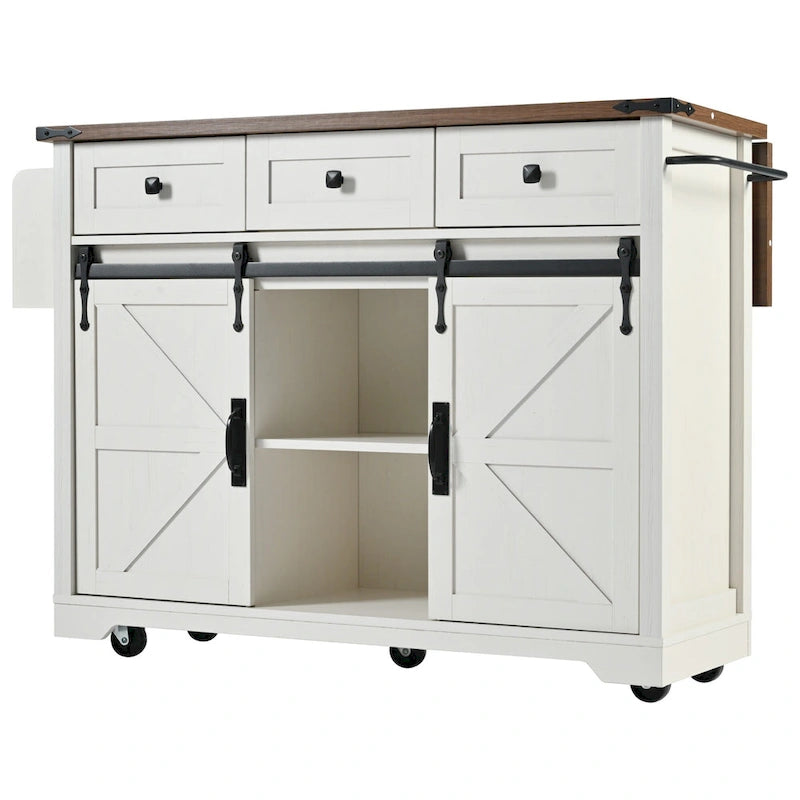 Rolling Kitchen Cart on Wheels for Home Kitchen and Dining Room