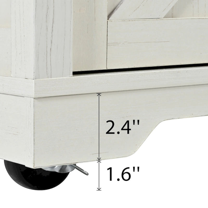 Rolling Kitchen Cart on Wheels for Home Kitchen and Dining Room