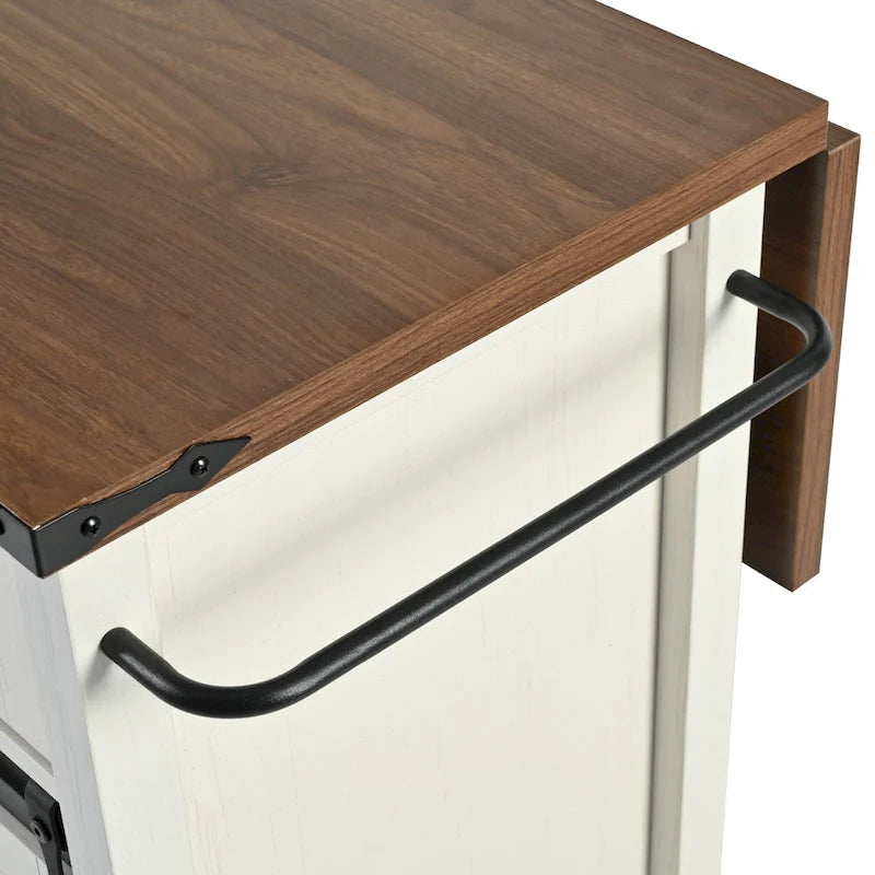 Rolling Kitchen Cart on Wheels for Home Kitchen and Dining Room