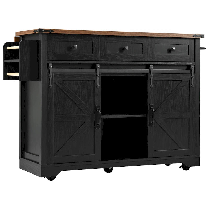 Rolling Kitchen Cart on Wheels for Home Kitchen and Dining Room