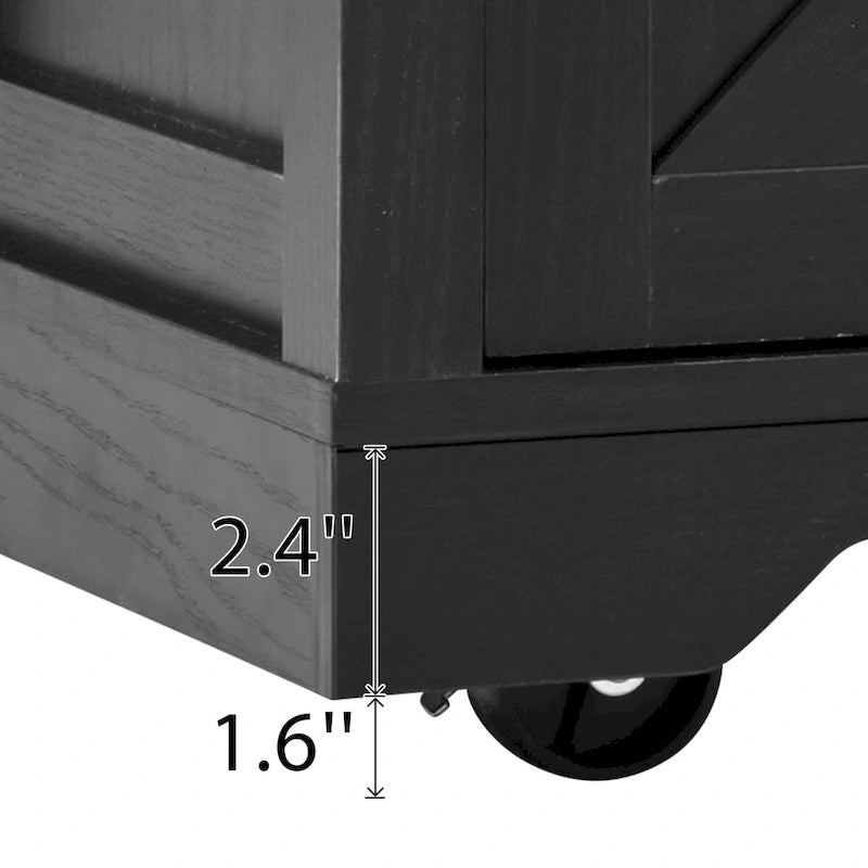 Rolling Kitchen Cart on Wheels for Home Kitchen and Dining Room