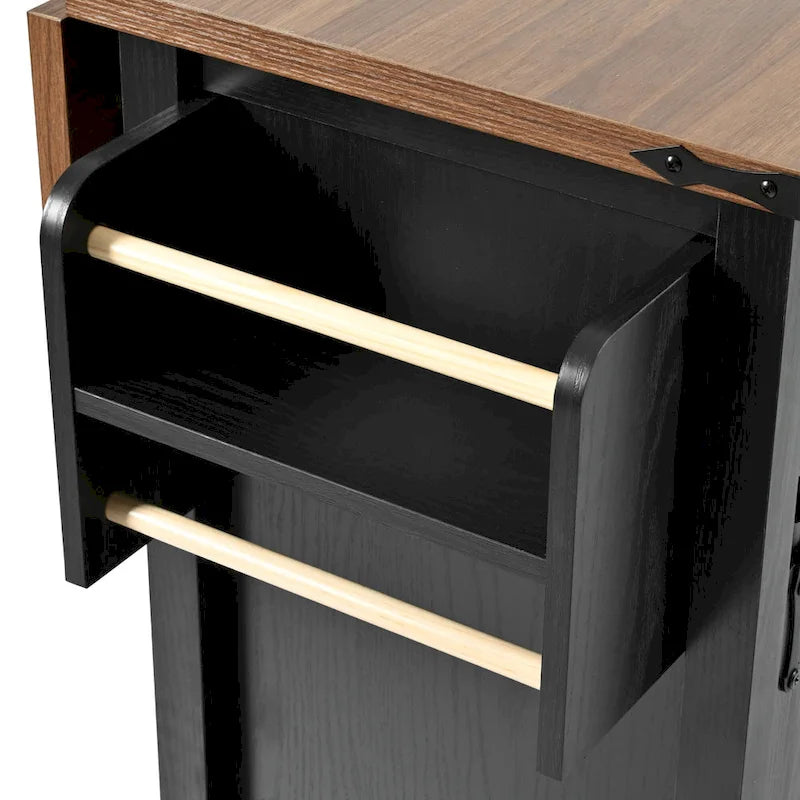 Rolling Kitchen Cart on Wheels for Home Kitchen and Dining Room