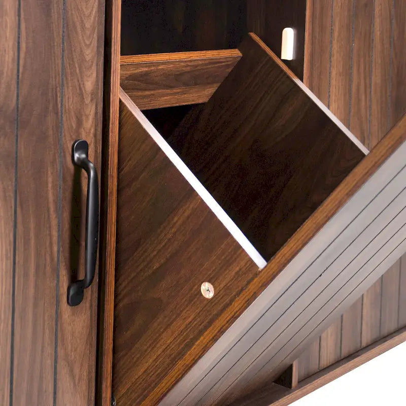 Kitchen Island with Trash Can Storage Cabinet