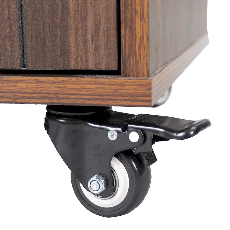 Kitchen Island with Trash Can Storage Cabinet
