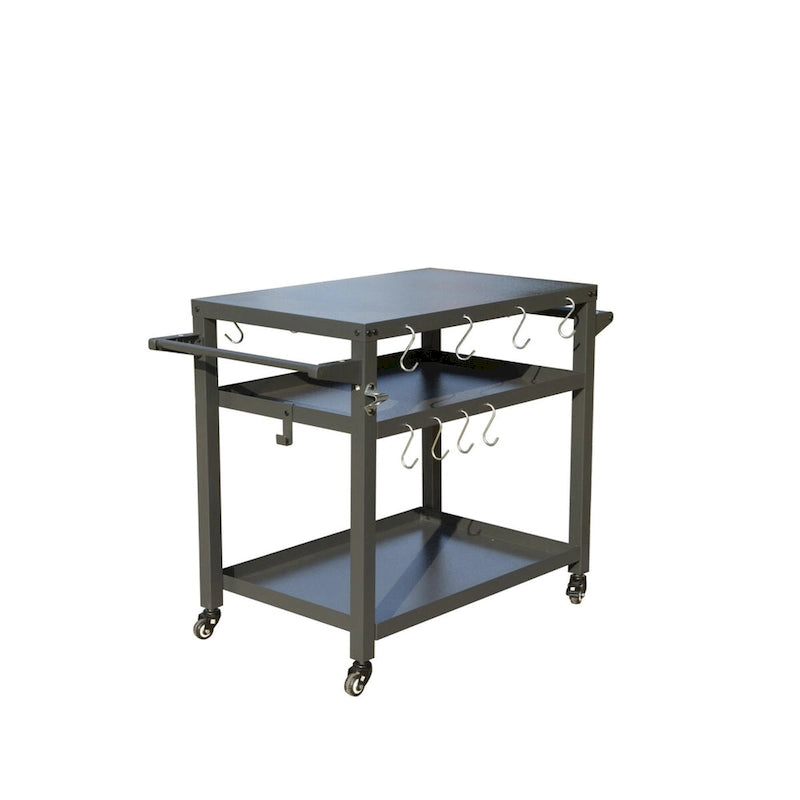 3-Shelf Outdoor Grill Table