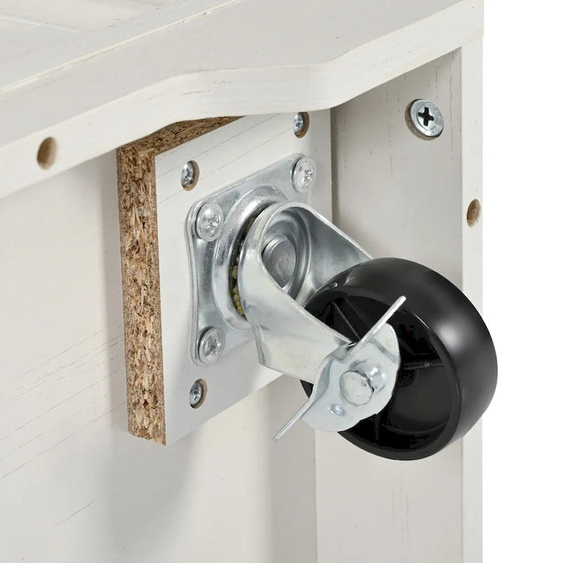 Farmhouse Kitchen Island with Power Outlet